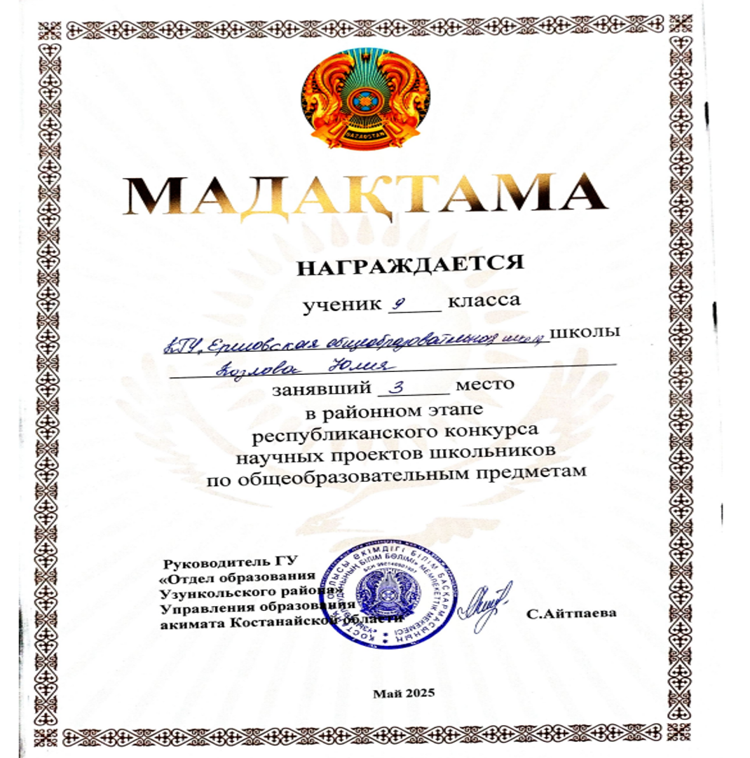 Грамота Юля